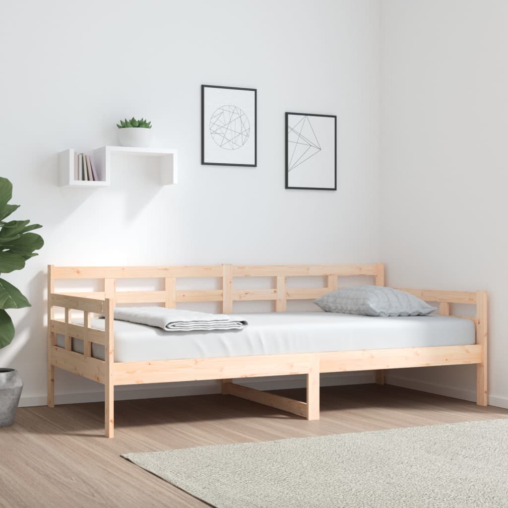 Day Bed without Mattress Solid Wood Pine 90x190 cm