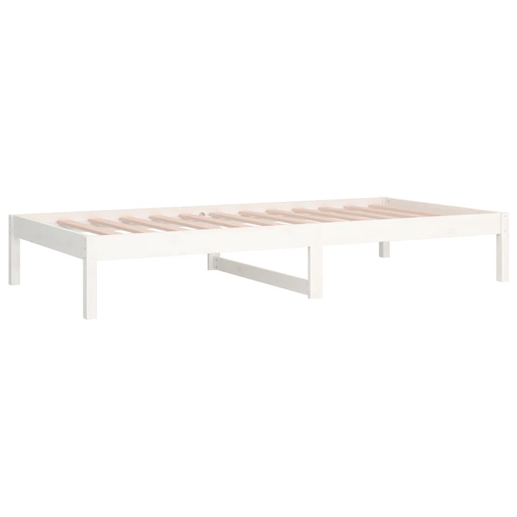 Day Bed without Mattress White 90x190 cm Solid Wood Pine