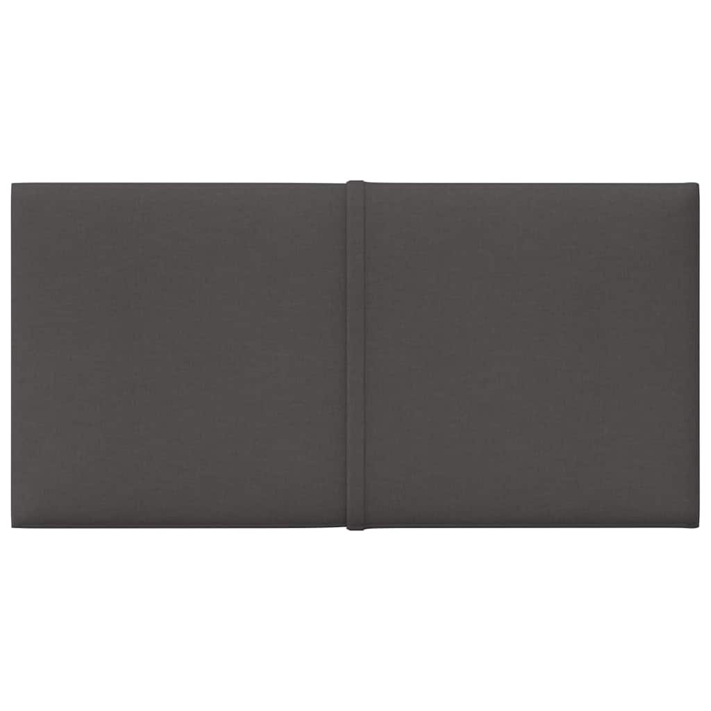 Wall Panels 12 pcs Dark Grey 30x15 cm Fabric 0.54 m²