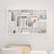 Wall Shelf White 85x16x52.5 cm Engineered Wood