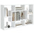 Wall Shelf White 85x16x52.5 cm Engineered Wood