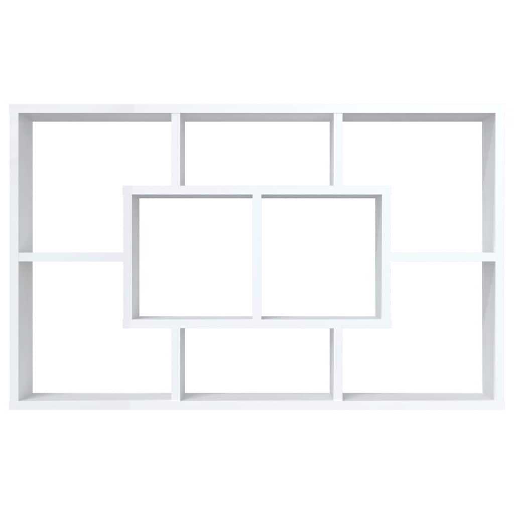 Wall Shelf White 85x16x52.5 cm Engineered Wood