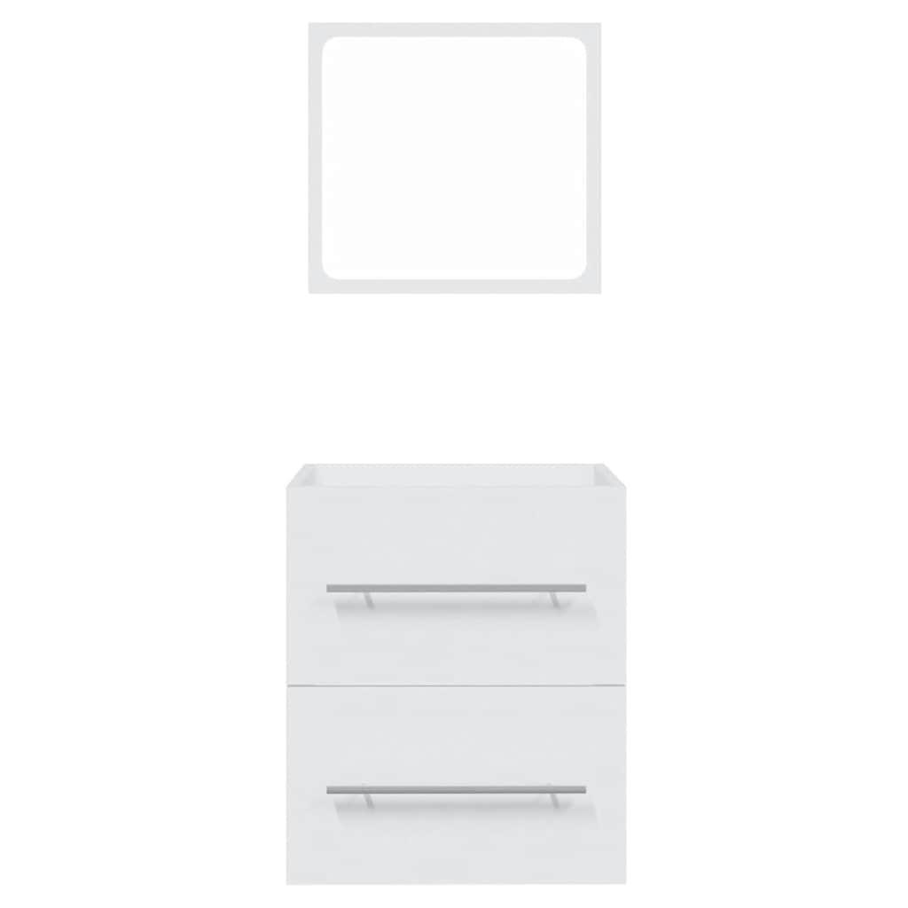 Bathroom Cabinet with Mirror White 41x38.5x48 cm
