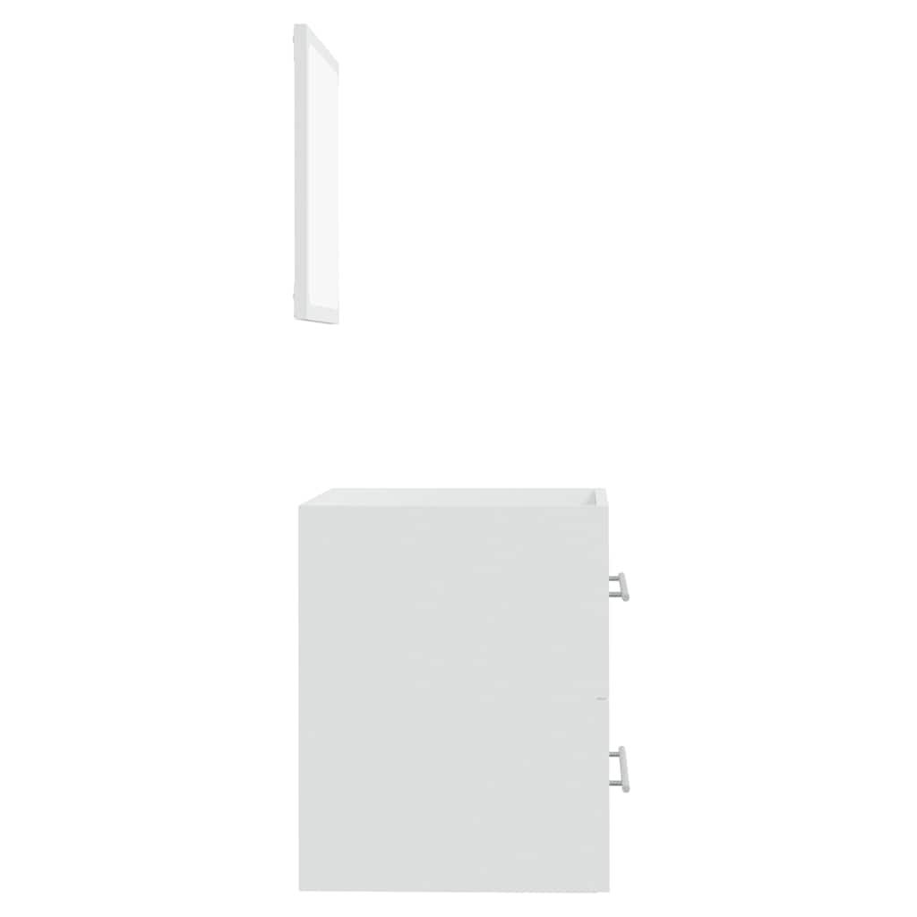 Bathroom Cabinet with Mirror White 41x38.5x48 cm