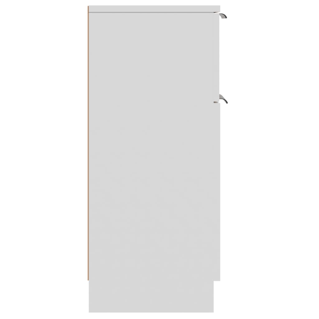 Sideboards 2 pcs White 30x30x70 cm Engineered Wood
