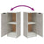 Sideboards 2 pcs Concrete Grey 30x30x70 cm Engineered Wood