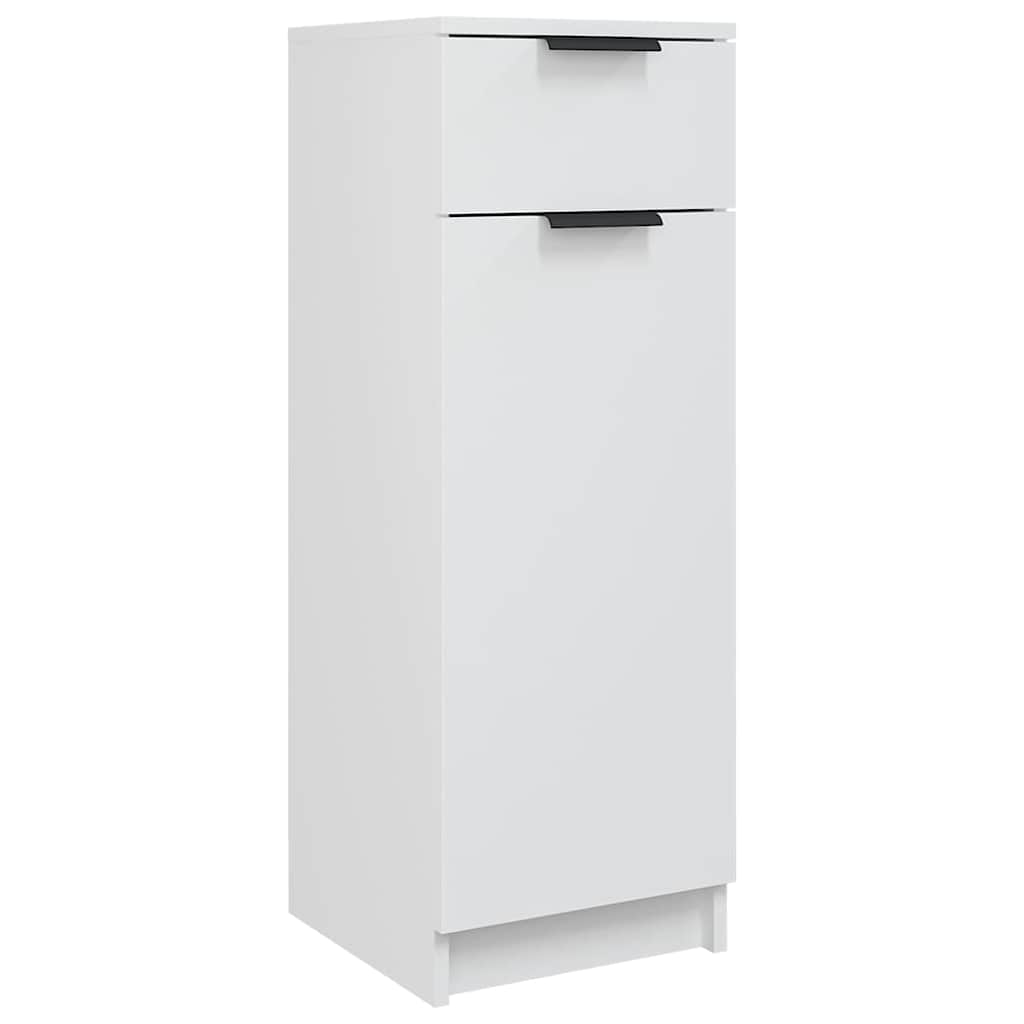 Bathroom Cabinet White 32x33.5x90 cm Engineered Wood
