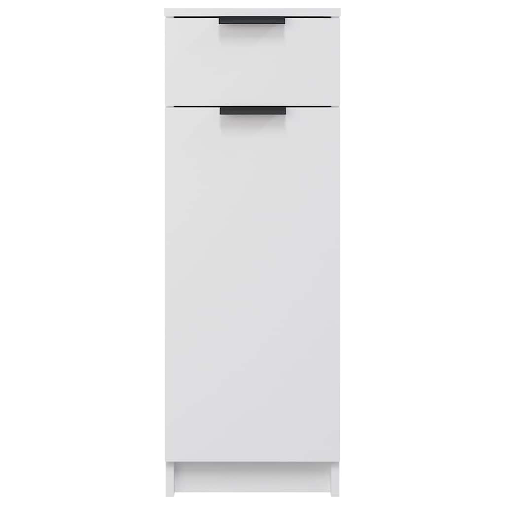 Bathroom Cabinet White 32x33.5x90 cm Engineered Wood