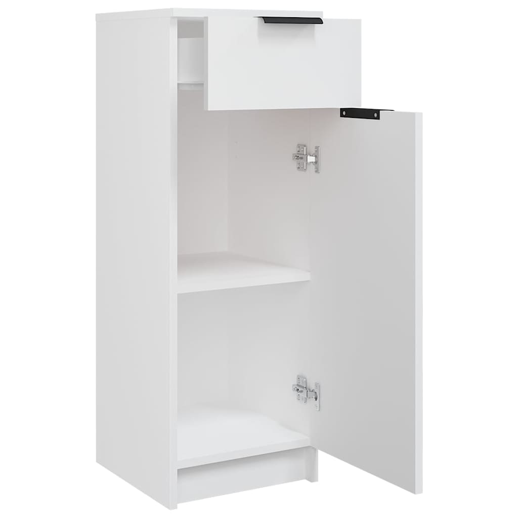 Bathroom Cabinet White 32x33.5x90 cm Engineered Wood