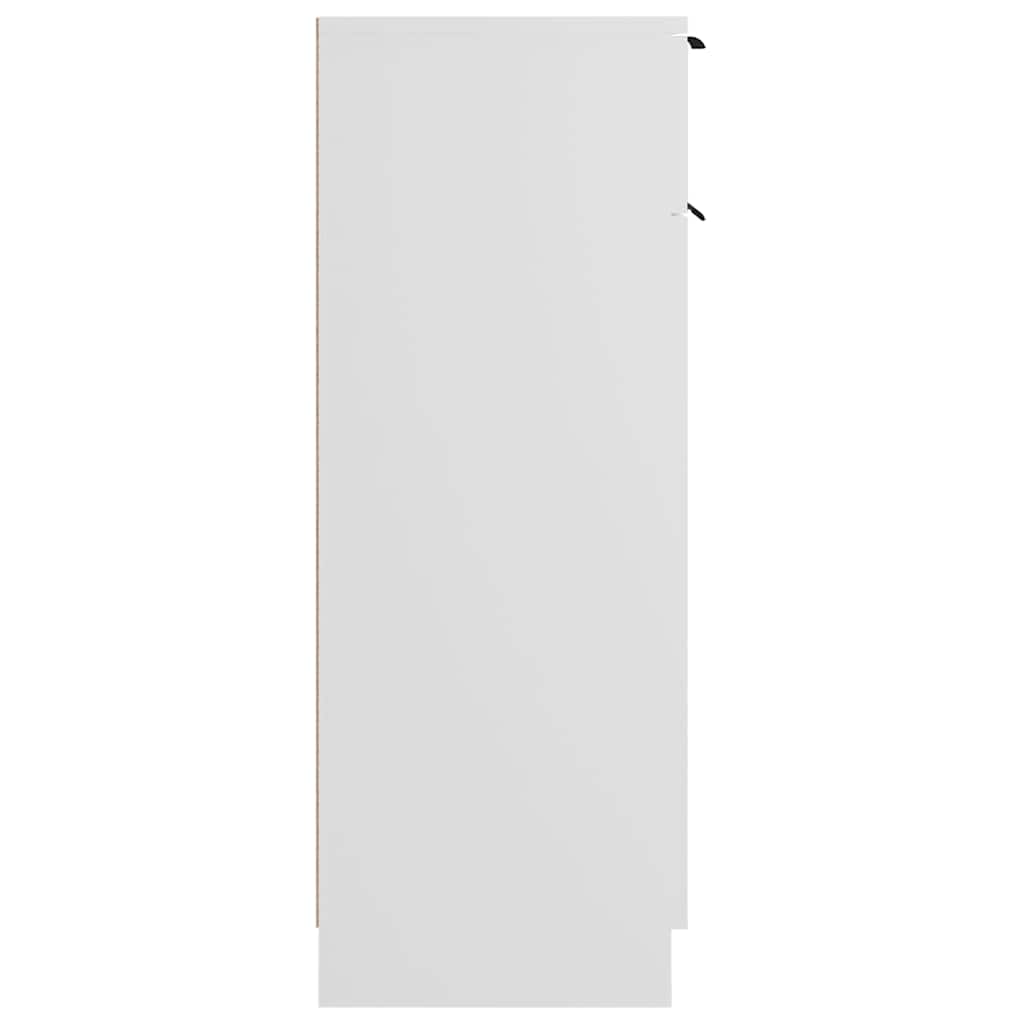 Bathroom Cabinet White 32x33.5x90 cm Engineered Wood