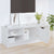 TV Cabinet High Gloss White 102x35.5x36.5 cm Engineered Wood