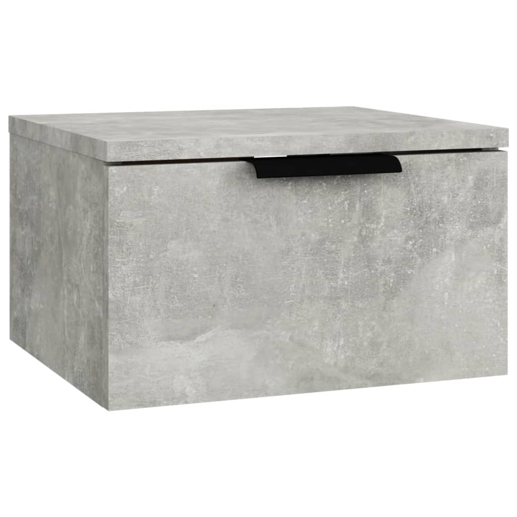 Wall-mounted Bedside Cabinets 2 pcs Concrete Grey 34x30x20 cm