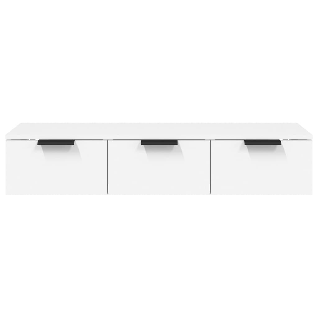 Wall Cabinet White 102x30x20 cm Engineered Wood