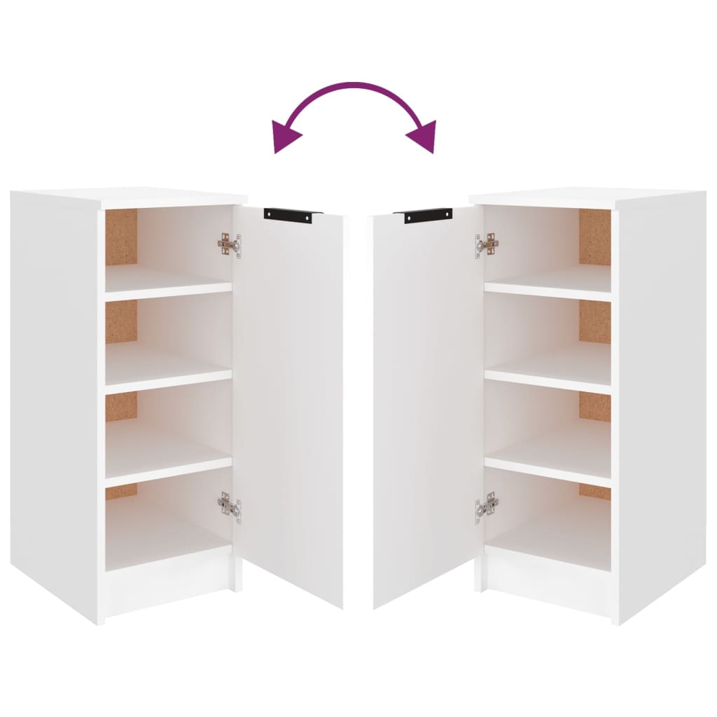 Shoe Cabinet White 30x35x70 cm Engineered Wood