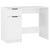 Desk White 100x50x75 cm Engineered Wood