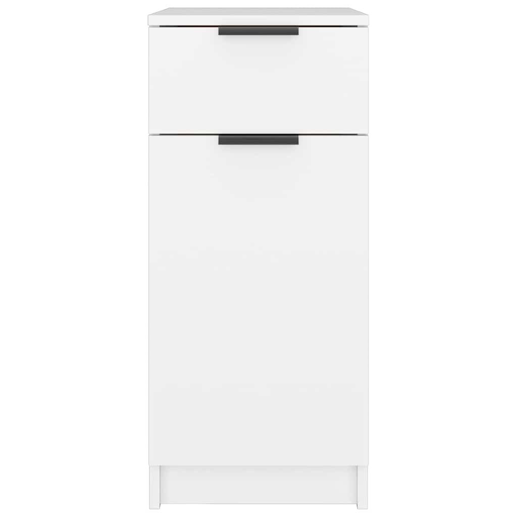 Desk Cabinet White 33.5x50x75 cm Engineered Wood