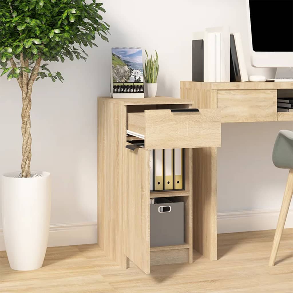 Desk Cabinet Sonoma Oak 33.5x50x75 cm Engineered Wood