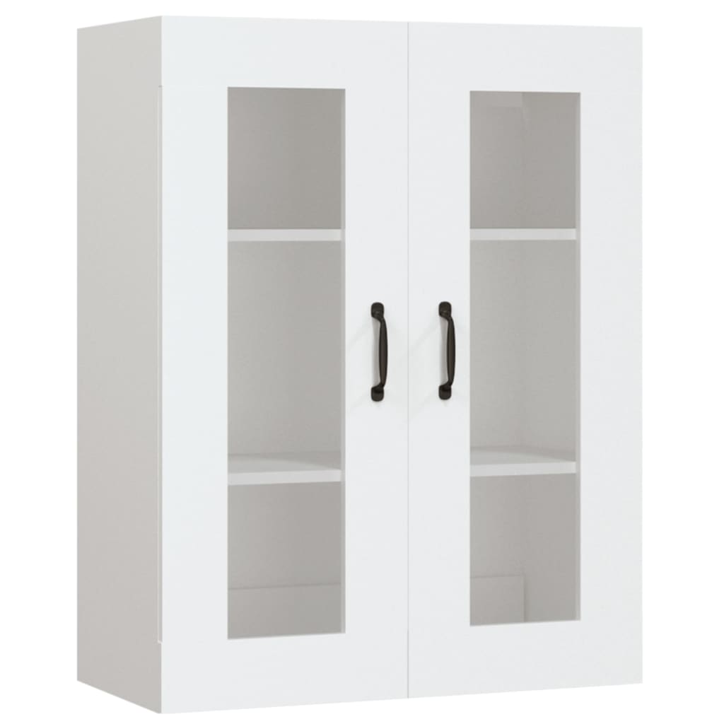 Hanging Wall Cabinet White 69.5x34x90 cm