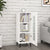 Sideboard White 34.5x34x90 cm Engineered Wood