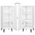 Sideboard White 34.5x34x90 cm Engineered Wood