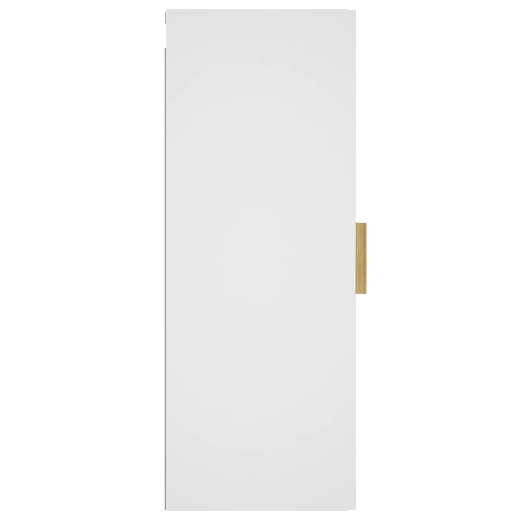 Wall Cabinet White 34.5x34x90 cm Engineered Wood