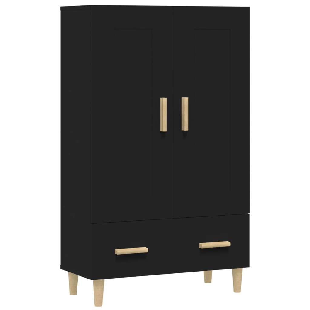 Highboard Black 70x31x115 cm Engineered Wood