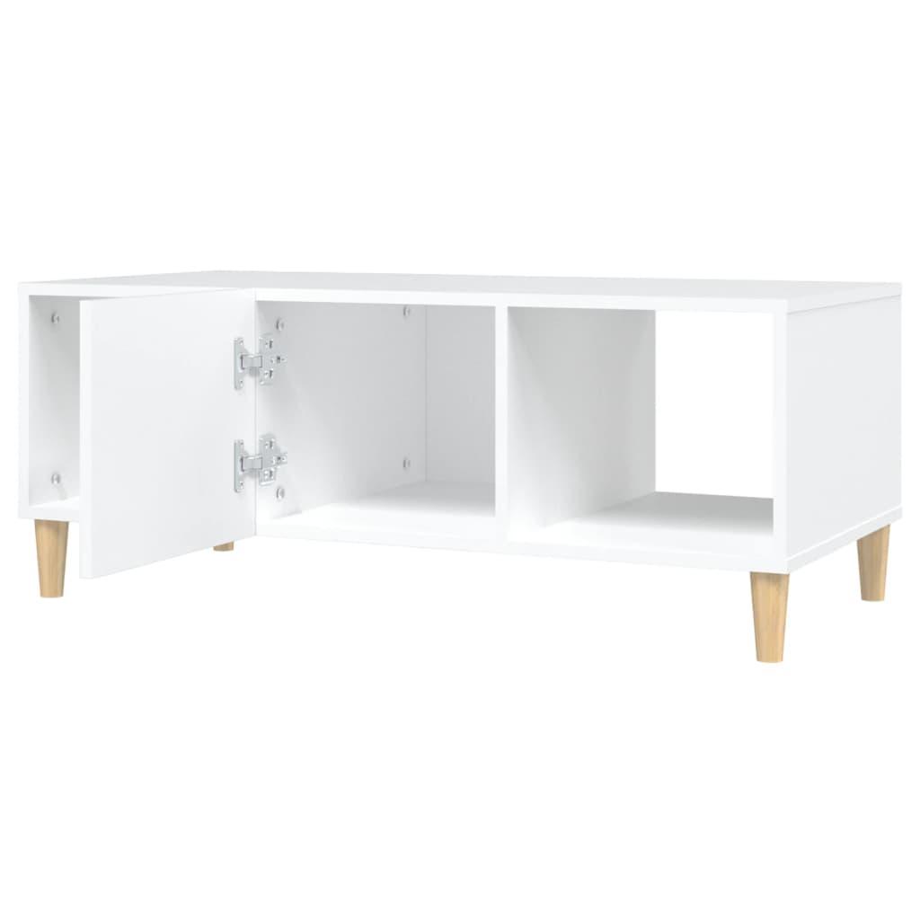 Coffee Table White 102x50x40 cm Engineered Wood