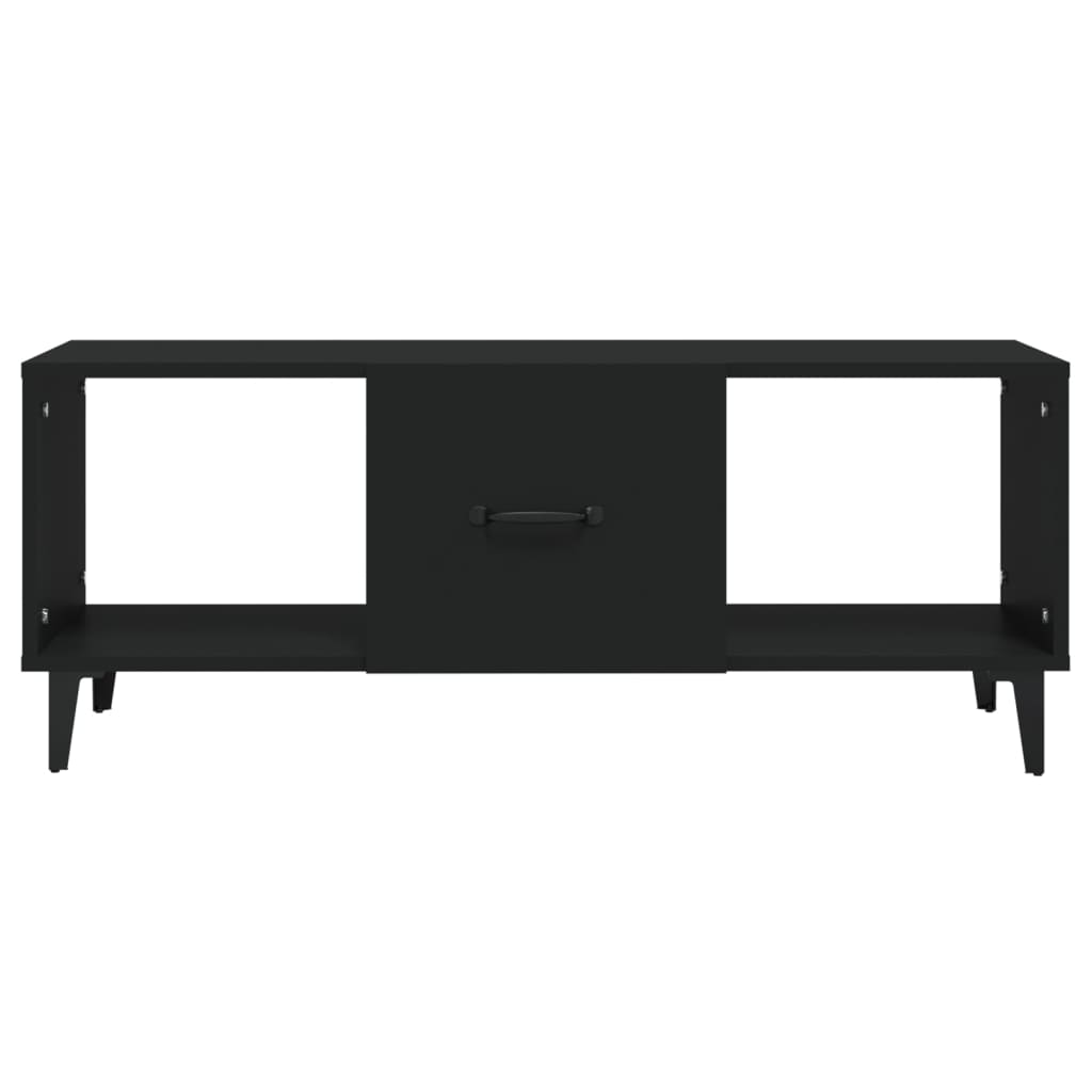 Coffee Table Black 102x50x40 cm Engineered Wood