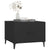 Coffee Table with Metal Legs 2 pcs Black 50x50x40 cm