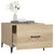 Coffee Table with Metal Legs 2 pcs Sonoma Oak 50x50x40 cm