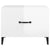 Coffee Tables with Metal Legs 2 pcs High Gloss White 50x50x40 cm