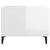 Coffee Tables with Metal Legs 2 pcs High Gloss White 50x50x40 cm