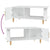 Coffee Table White 90x50x40 cm Engineered Wood