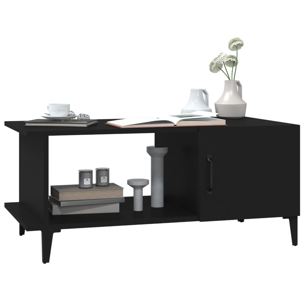 Coffee Table Black 90x50x40 cm Engineered Wood