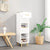 Shoe Cabinet White 30x35x105 cm Engineered Wood