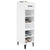 Shoe Cabinet High Gloss White 30x35x105 cm Engineered Wood