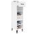 Shoe Cabinet High Gloss White 30x35x105 cm Engineered Wood