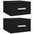 Wall-mounted Bedside Cabinets 2 pcs Black 35x35x20 cm