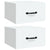 Wall-mounted Bedside Cabinets 2 pcs White 35x35x20 cm