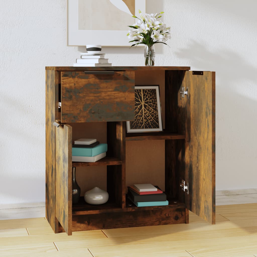 Sideboard Smoked Oak 60x30x70 cm Engineered Wood