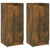 Sideboards 2 pcs Smoked Oak 30x30x70 cm Engineered Wood