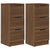 Sideboards 2 pcs Brown Oak 30x30x70 cm Engineered Wood