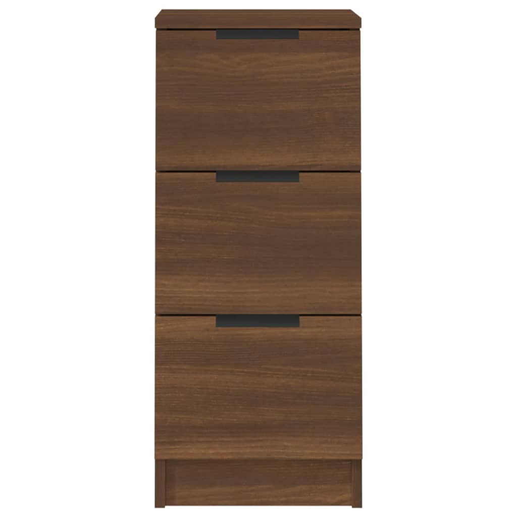 Sideboards 2 pcs Brown Oak 30x30x70 cm Engineered Wood