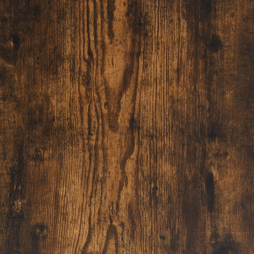 Wall Cabinet Smoked Oak 102x30x20 cm Engineered Wood