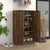 Shoe Cabinet Smoked Oak 59x35x100 cm Engineered Wood