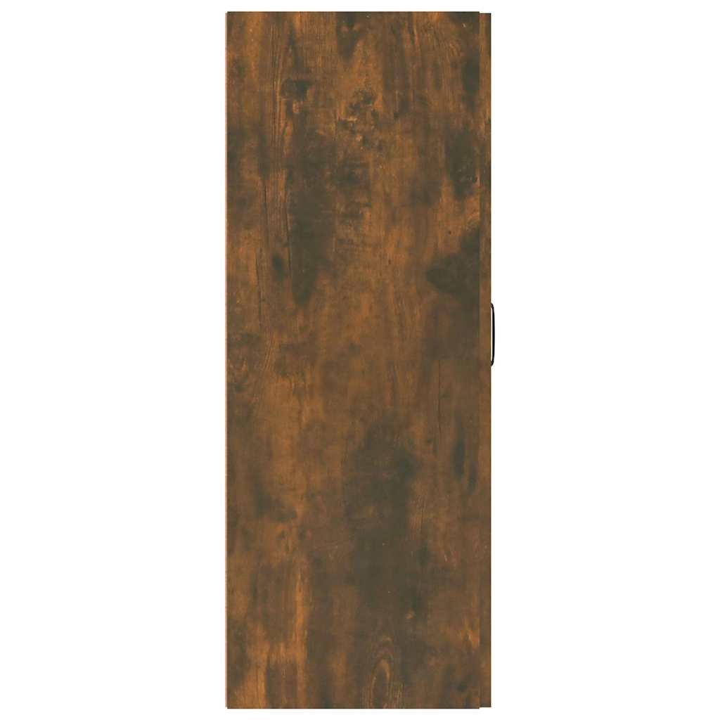 Hanging Cabinet Smoked Oak 69.5x34x90 cm Engineered Wood