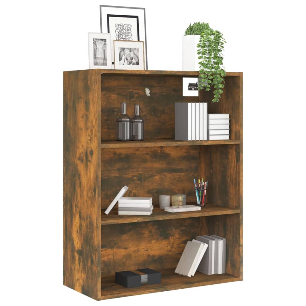 Hanging Wall Cabinet Smoked Oak 69.5x32.5x90 cm