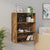 Hanging Wall Cabinet Smoked Oak 69.5x32.5x90 cm