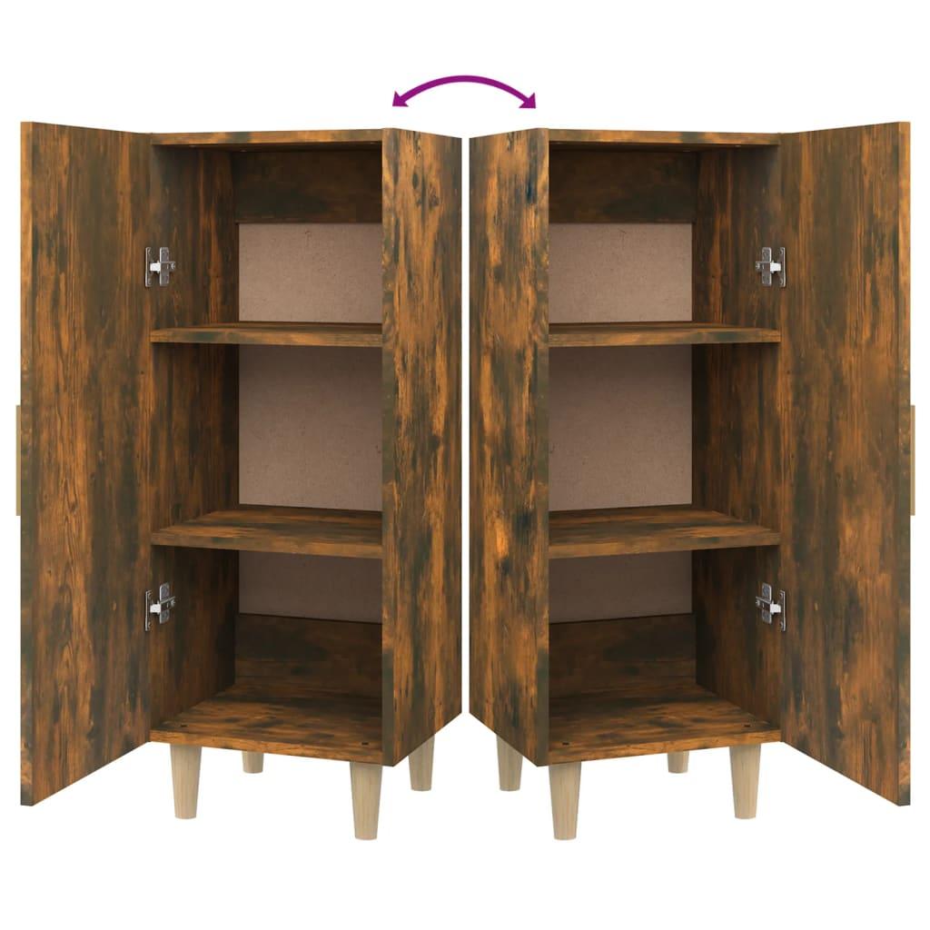 Sideboard Smoked Oak 34.5x34x90 cm Engineered Wood