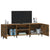 TV Cabinet Smoked Oak 150x30x50 cm Engineered Wood